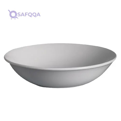Elegant White Porcelain Fruit Bowl – 40 cm - Safqqa