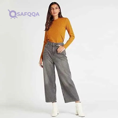 Splash Women's Basic T-Shirt-Moustarda - Safqqa Egypt