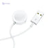 Borofone BQ13 wireless charger for iWatch - white, USB - Safqqa Egypt