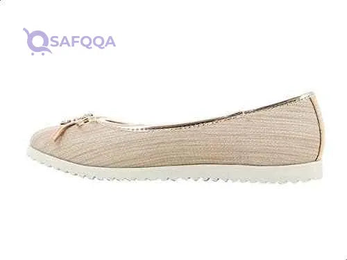 Sprox Heathered Round Toe Bow Tie Ballerina Flats for Women - Safqqa