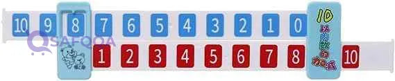 Plastic Math Ruler For Kids - Multi Color - Safqqa Egypt