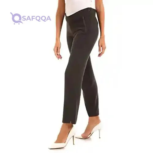 esla_ Pants For Womens_Brown - Safqqa Egypt