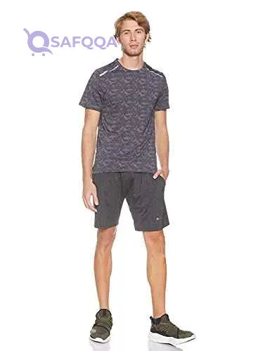 Magma Patterned Round-Neck Short-Sleeve Regular Fit T-shirts for Men - Safqqa Egypt