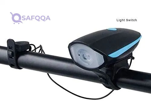 Other Mountain bike lights headlights flashlight USB charging Charged bell - Safqqa