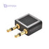 Keendex 1766 2 in 1 aux adapter - black - Safqqa
