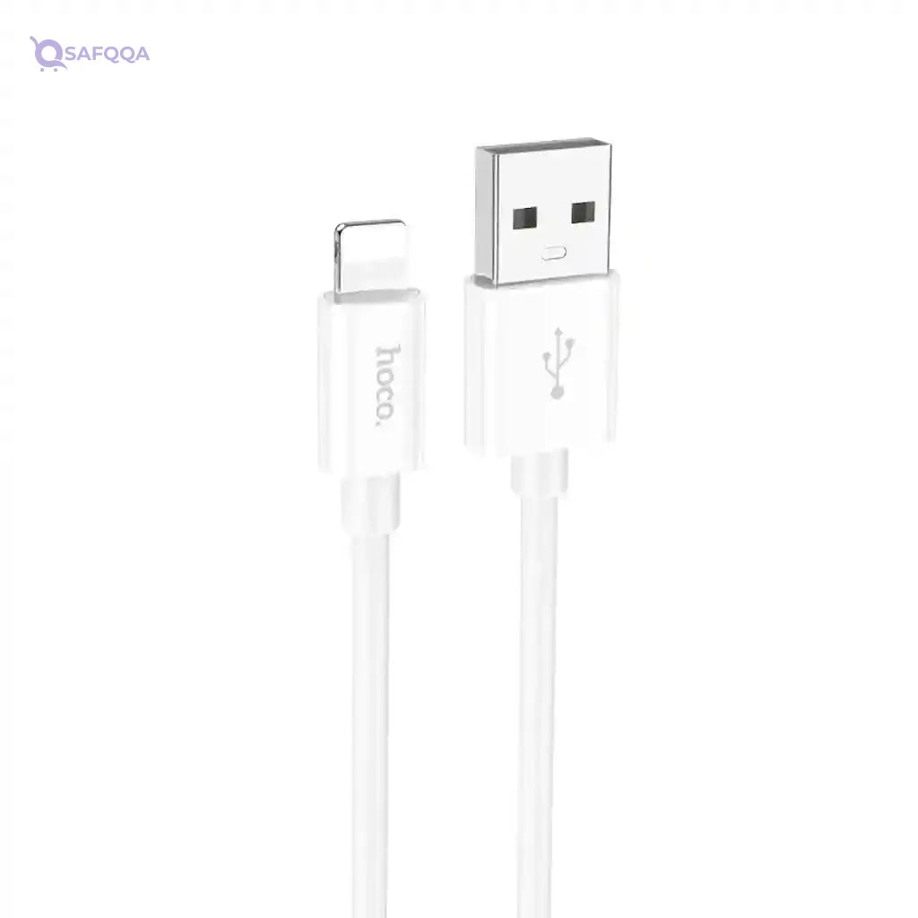 Hoco X87 Lightning Silicone Charging Cable 2.4A - Safqqa