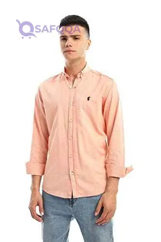 White Rabbit Full Buttoned Long Sleeve Regular Fit Shirt for Men - Safqqa Egypt
