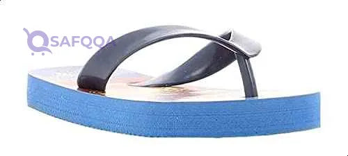 Leomil Cars Print Flip Flops For Boys - Navy and Blue - Safqqa