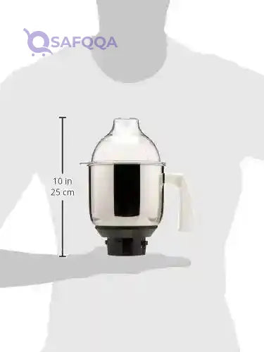 Preethi MGA 513 Mixer Jar, 1.5 L , Silver - Safqqa