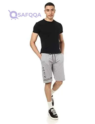 Splash Men's Running Shorts with Side Pockets and Drawstring Elastic Waist - Safqqa Egypt