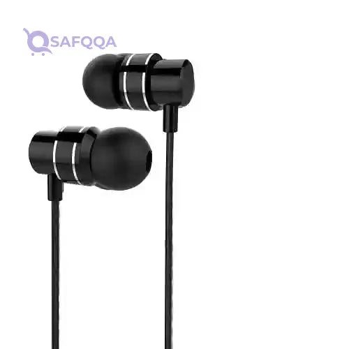 Keendex kx2304 m01 metal in earphone music strong bass headset with tuning key, 1.2m - black - Safqqa Egypt
