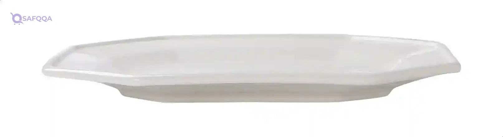 Home Porcelain Serving Plate, 35 cm - White - Safqqa Egypt