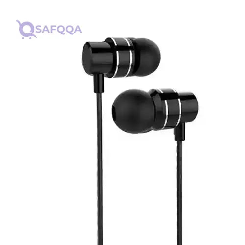 Keendex kx2304 m01 metal in earphone music strong bass headset with tuning key, 1.2m - black - Safqqa Egypt