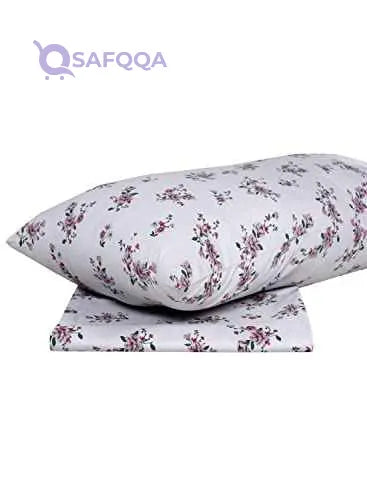HOME TOWN Single Bedsheet with Pillow Case - Safqqa