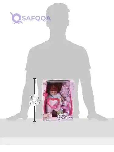 Xinle Tong Baby Doll with Accessories - 8 Pieces + 3 Years - Safqqa Egypt