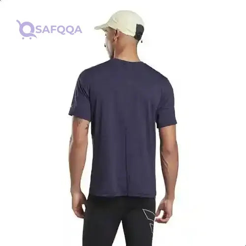 Reebok Running Activ Chill Graphic Heathered Slim Fit Sports T-shirt For Men - Safqqa