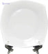 Pure Melamine Large Square Dessert Plate - Safqqa