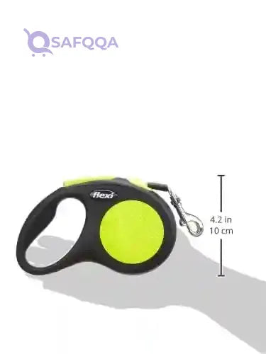 New Flexi Neon Strip for Dogs, 5 Meters, Yellow - Safqqa