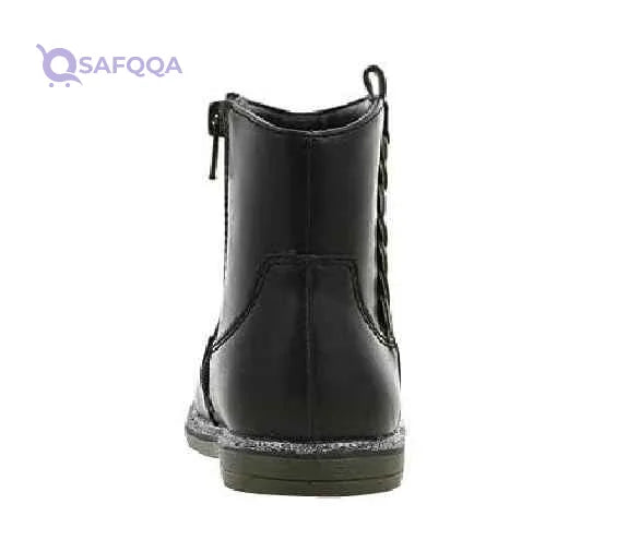Sprox half boot polyster for girls- Black - Safqqa Egypt