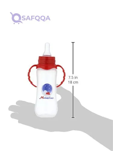 MAMBINO Baby Bottle With Hand  ,250 ml ,4month - Safqqa