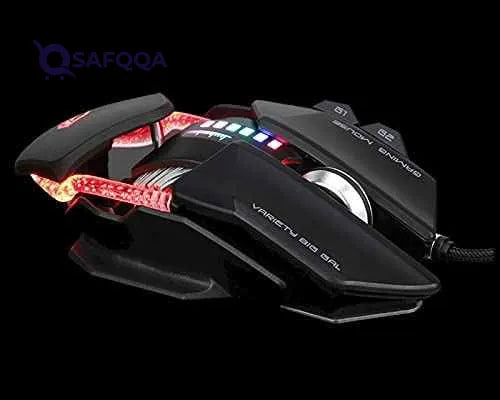 Meetion GM80 - Transformers Mechanical Gaming Mouse (4000 DPI) - For PC & Laptop - Black - Safqqa