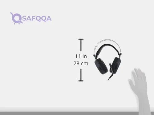 GigaMax Wired Headphones ,Black - Safqqa