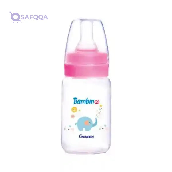 Granzia Bambino Classic Baby Feeding Bottle Rose 100 ML - Safqqa