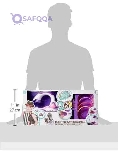 fashion machine 2*1 diy phiestone &stud designer knitting ceration kit deluxe+6Y - Safqqa Egypt