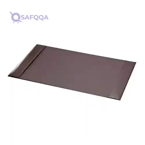 Dacasso Bonded Pad with Side Rails Luxury Leather Desk Blotter for Writing, 30 x 18, Brown - Safqqa