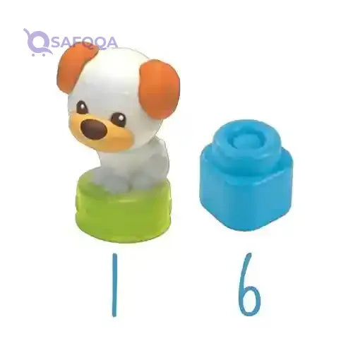 Clementoni Baby Clemmy Dog & Puppy, 7-Piece Soft Blocks, Sensory Toy, Multicolored - Safqqa Egypt