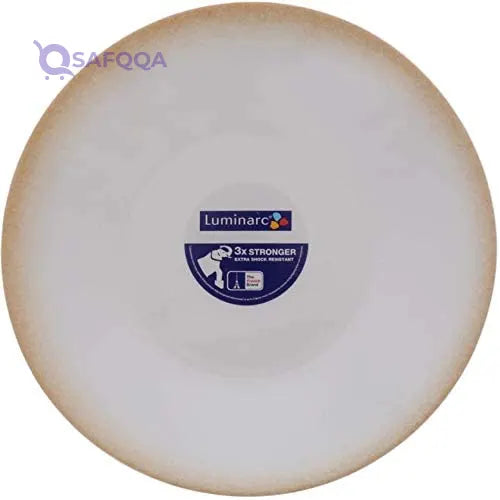 Luminarc Beige Soup Plate 23cm - Safqqa