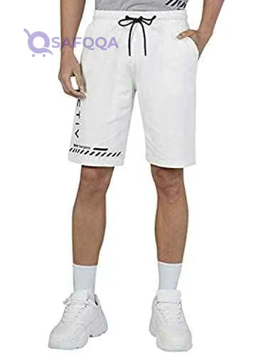 Splash Men's Running Shorts with Side Pockets and Drawstring Elastic Waist - Safqqa Egypt