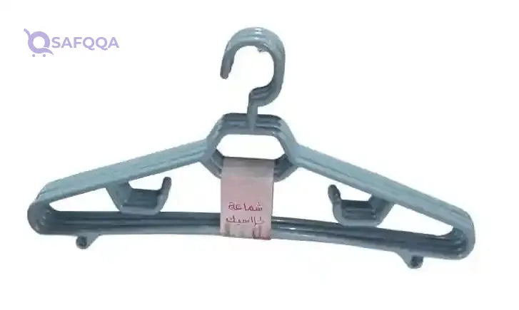 Al Yaseen Plastic Clothes Hanger Set – 6 Pieces - Safqqa
