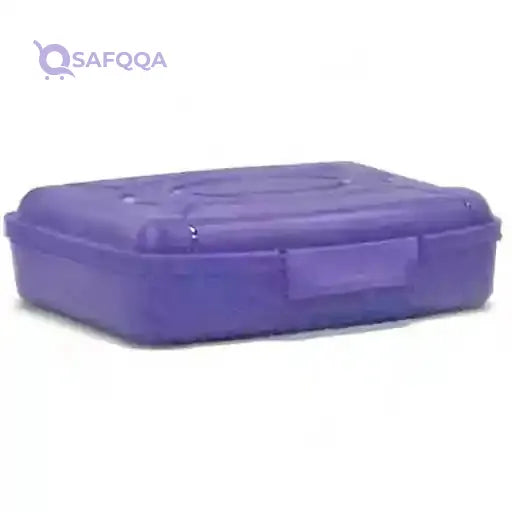 Mintra Home Utility Boxes - 375ml PURPLE 3pk - (6.5inW x 4.25inD x 1.5inH) - great utility box, storage box - Safqqa