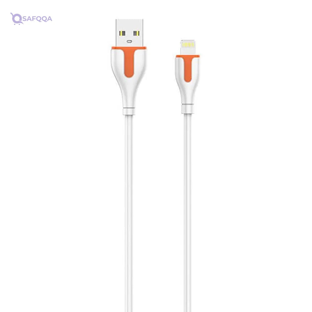 Ldnio LS571 Classic PVC Fast Charging Data Cable 2.1A, With 1M Length USB To Lightning - Safqqa