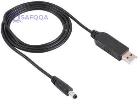 Point USB Type A Male-to-Male 1M Boost Cable 5V to 9V for Phone & Router - Safqqa Egypt