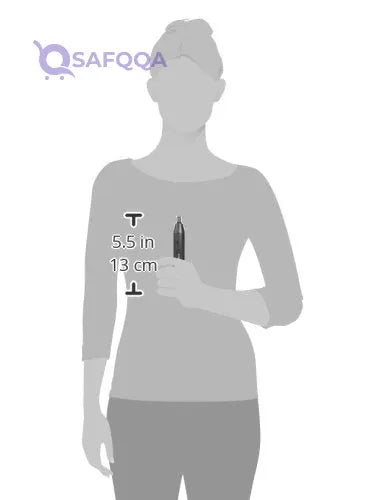 ConairMan Nose Hair Trimmer for Men, For Nose, Ear, and Eyebrows, Patent 360 Bevel Blade for No Pull, No Snag Trimming Experience, Cordless Trimmer 2 piece Set with Detail and Shaver Attachments - Safqqa
