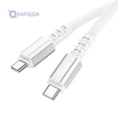 Hoco X85 Strength Silicone Fast Charging & Data Transmission Cable (60W – 3A – 1M) – USB-C to USB-C - Safqqa