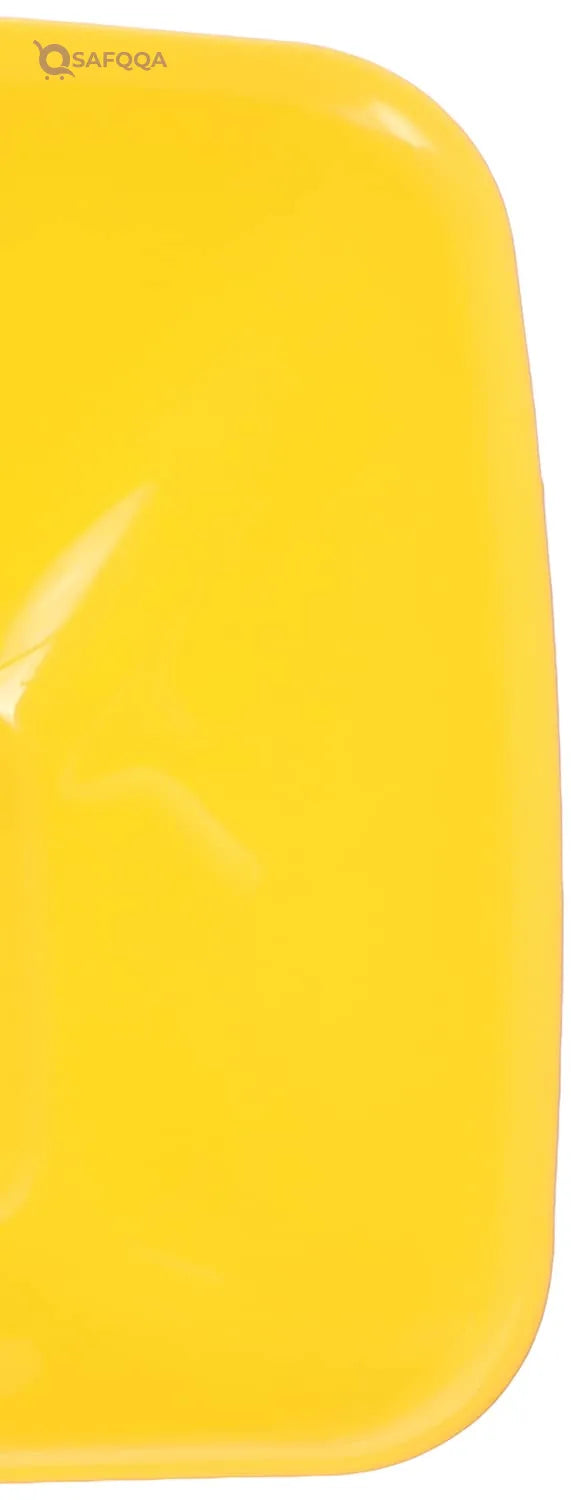 TITIZ Small Square Plastic Bowl , Yellow , 1.3 Liter - Safqqa