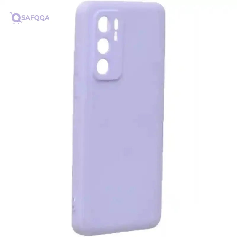 Generic Silicone Phone Case With Four Angles Protection Edges And Modern Design For Huawei P40 6.1 Inch - Lavender - Safqqa Egypt