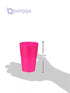 MOJITO DESIGN Box of Cocktail Cups, Plastic, Fucsia Fluo, 0.35 Litre, 6 Pieces - Safqqa