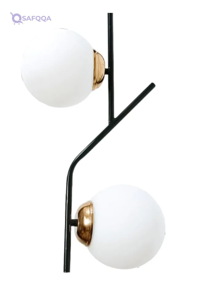 MuswannaA Joky Lights Steel Pendant With 2 Glass Ball• Stylish design suitable for contemporary interiors - Safqqa