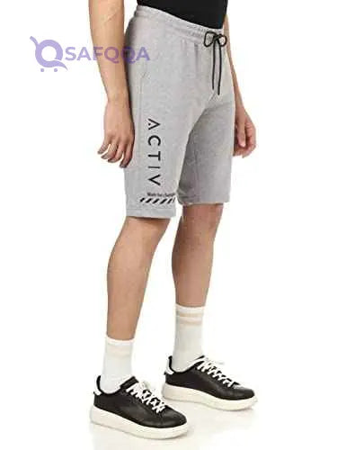 Splash Men's Running Shorts with Side Pockets and Drawstring Elastic Waist - Safqqa Egypt