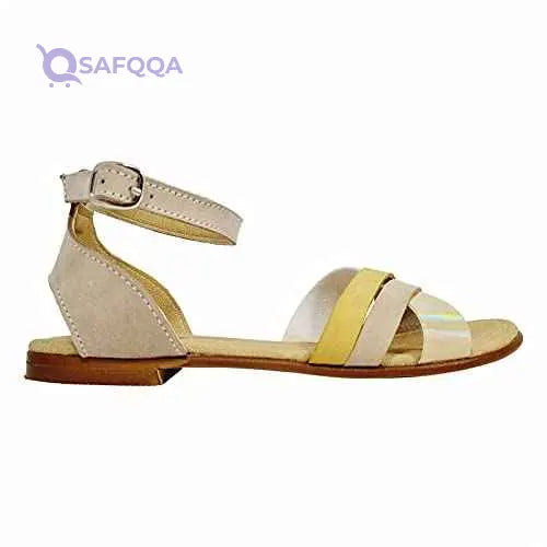 Summer Slingback Buckle Closure Flat Sandals for Girls - Safqqa Egypt
