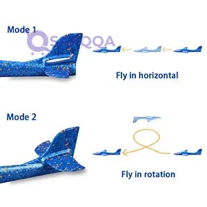 Alyasameen A funflyable foam Glider With LED lights, suitable for Kids. - Safqqa