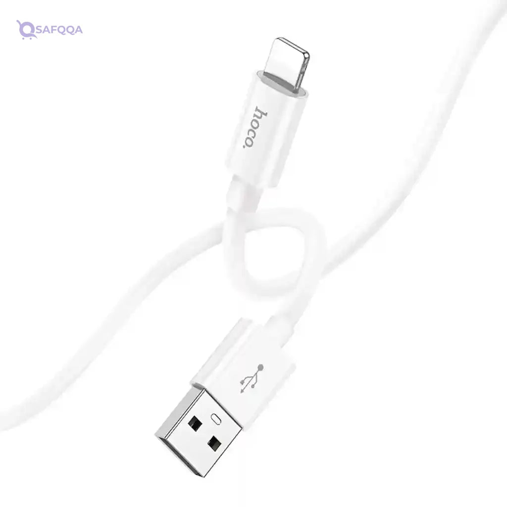 Hoco X87 Lightning Silicone Charging Cable 2.4A - Safqqa