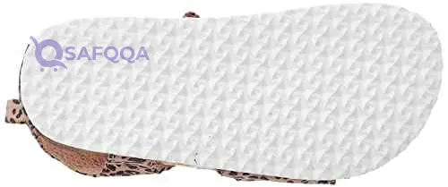 Sprox Leopard-Pattern Velcro-Strap Flat Sandals for Girls - Safqqa Egypt