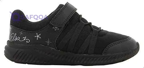 Leomil Girls' School Shoes with Elsa Print, Elastic Lace, and Velcro Closure - Safqqa Egypt