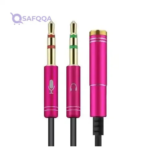 KEENDEX KX2029 3.5 MM SPEAKER AND HEADPHONES AUDIO SPLITTER WITH 2 MALE PORTS - Safqqa Egypt