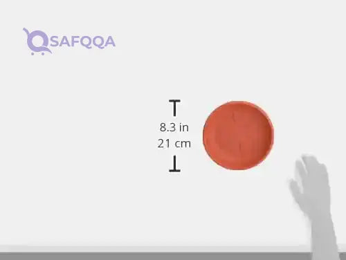 Bama Round Saucer, 20102, Red Brown, Plastic - Made In Italy - Safqqa Egypt
